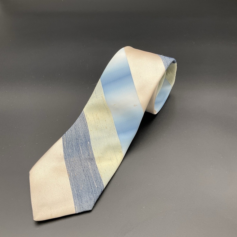 Vintage 70s Burma brown striped tie